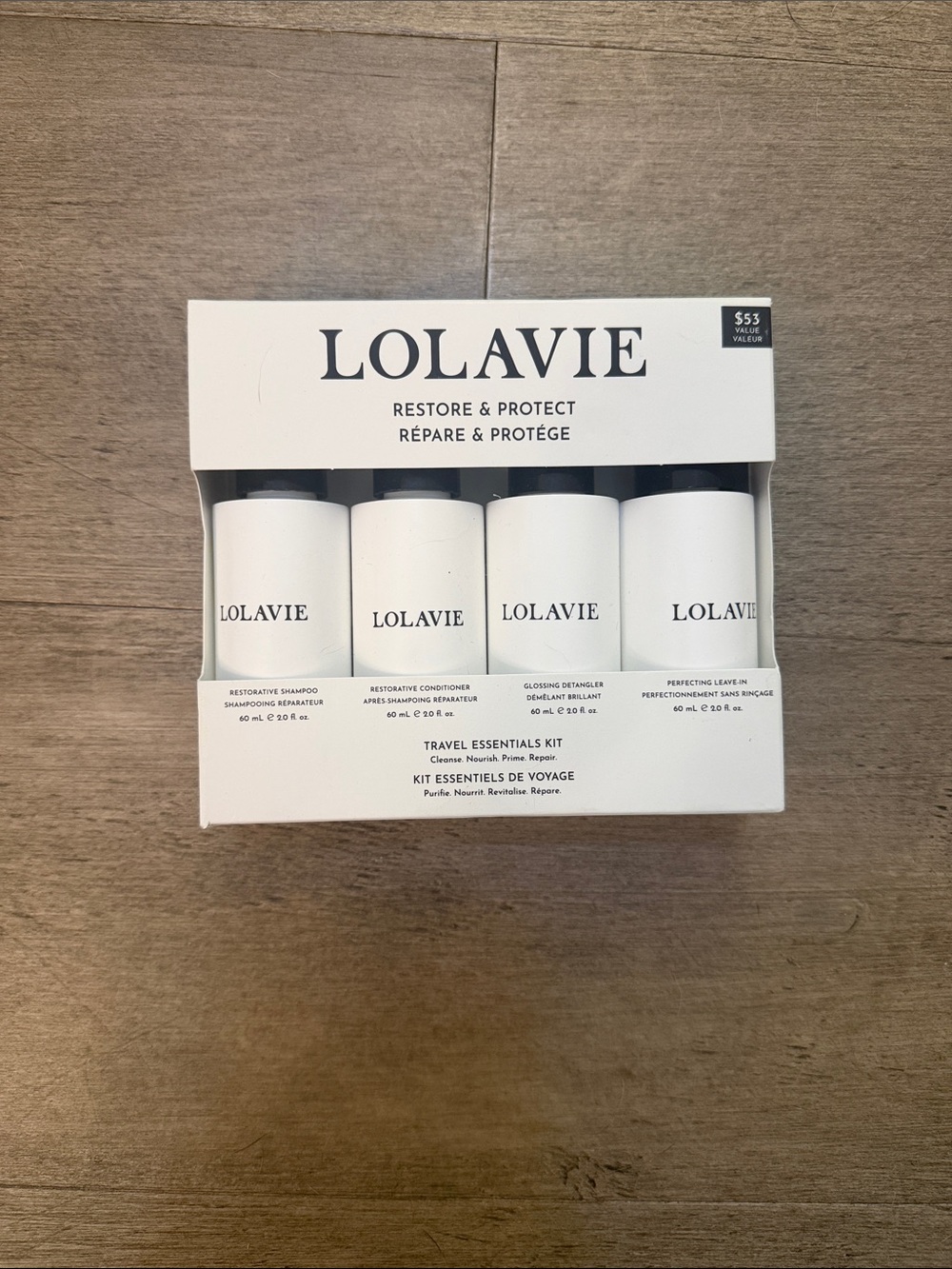 lola LOLAVIE Restore & Protect Travel Essentials Kit - White